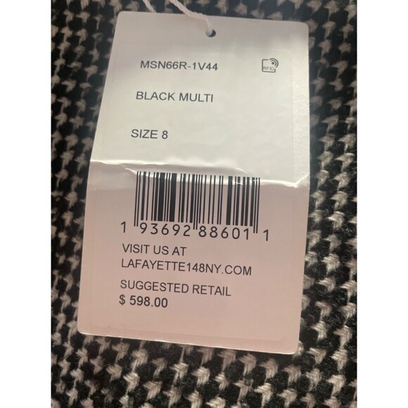 Lafayette 148 New York Women's Houndstooth Wool Tweed Mini Skirt size 8 NWT - Picture 10 of 12